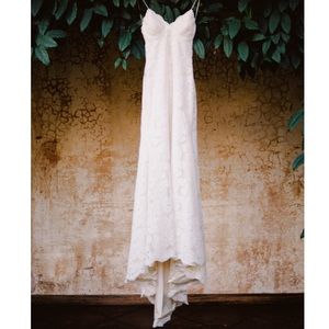 Katie May Poipu dress (ivory lace champagne under)